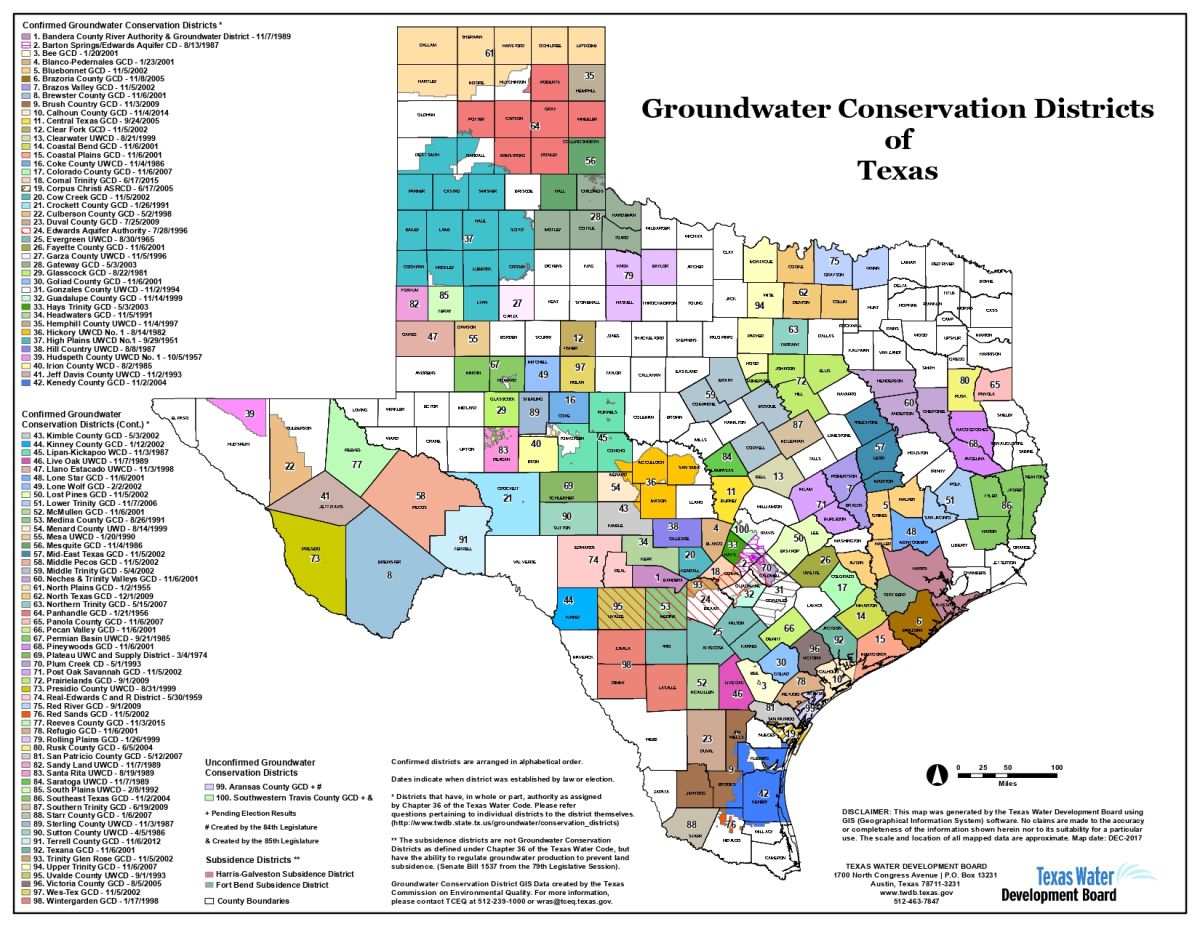 Groundwater Conservation Districts